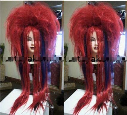 Amazon.co.jp: X JAPAN HIDE 青い夜HIDE～コスプレ ウィッグ 赤 : ホビー